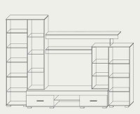 Вітальня Марк (2,9м) дуб флашток/шиншила сіра Сокме